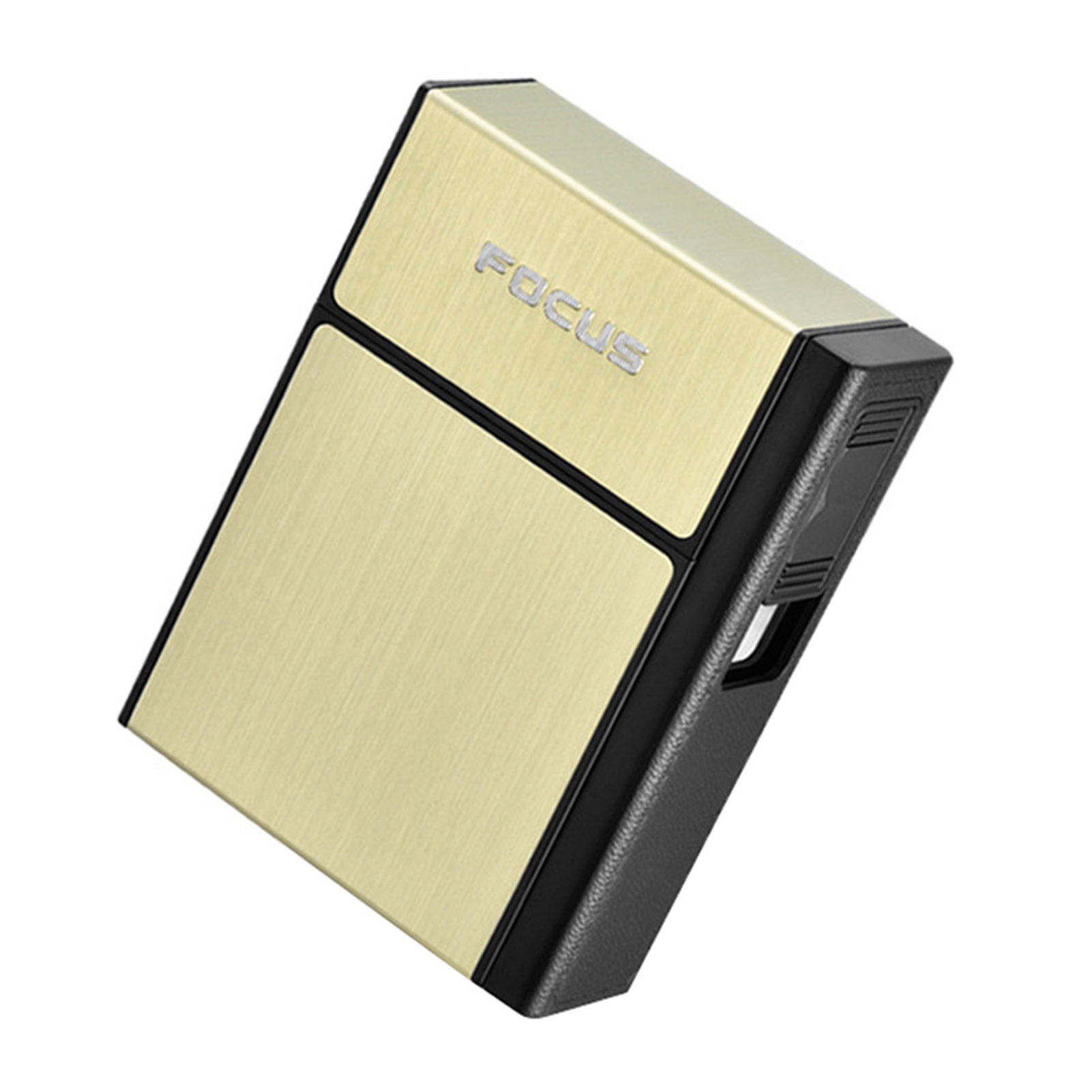 Metal Cigarettes Box Lighter Flameless USB Rechargeable 20 Cigarettes Capacity. Available Now for 11.12